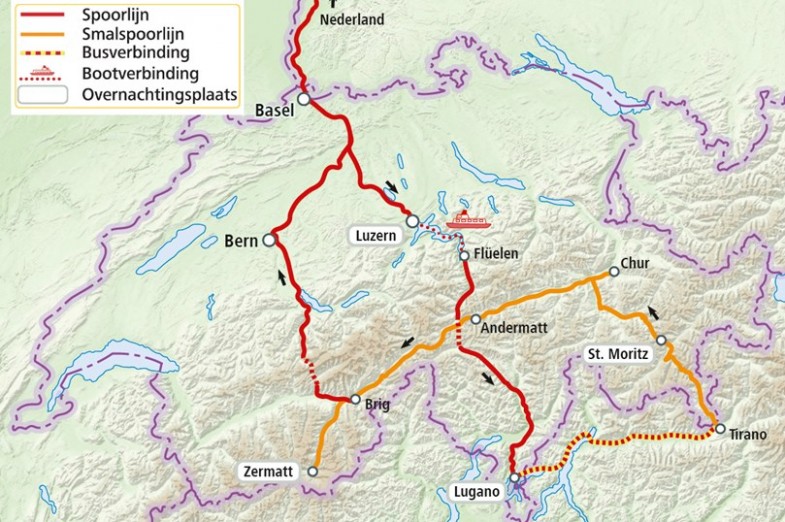 Treinreiswinkel Zwitserland Rail Adventure